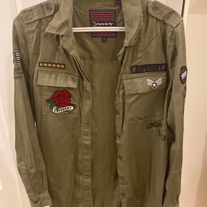 Superdry women’s military shirt green
